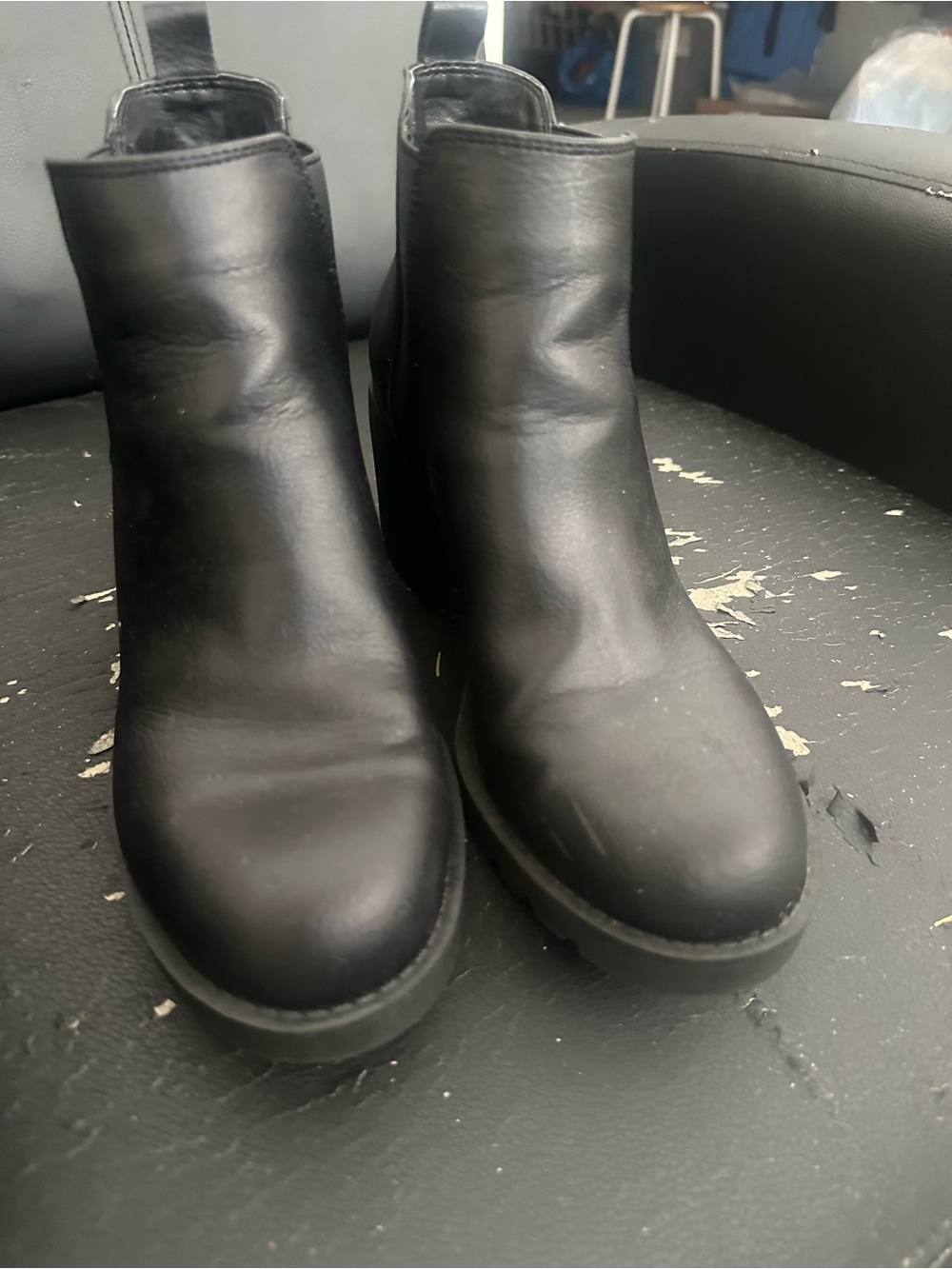 Xappeal women Black Leather Chukka Boots